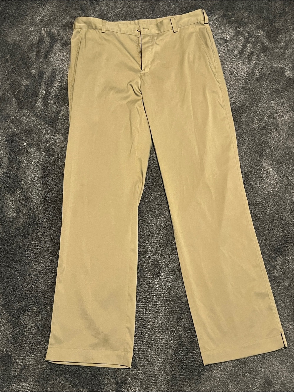 Nike Golf Men's Dri-FIT Flat Front Pants Khaki Tan Straight Leg Size 32X32